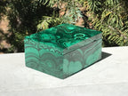 Orbed Malachite Jewelry Box