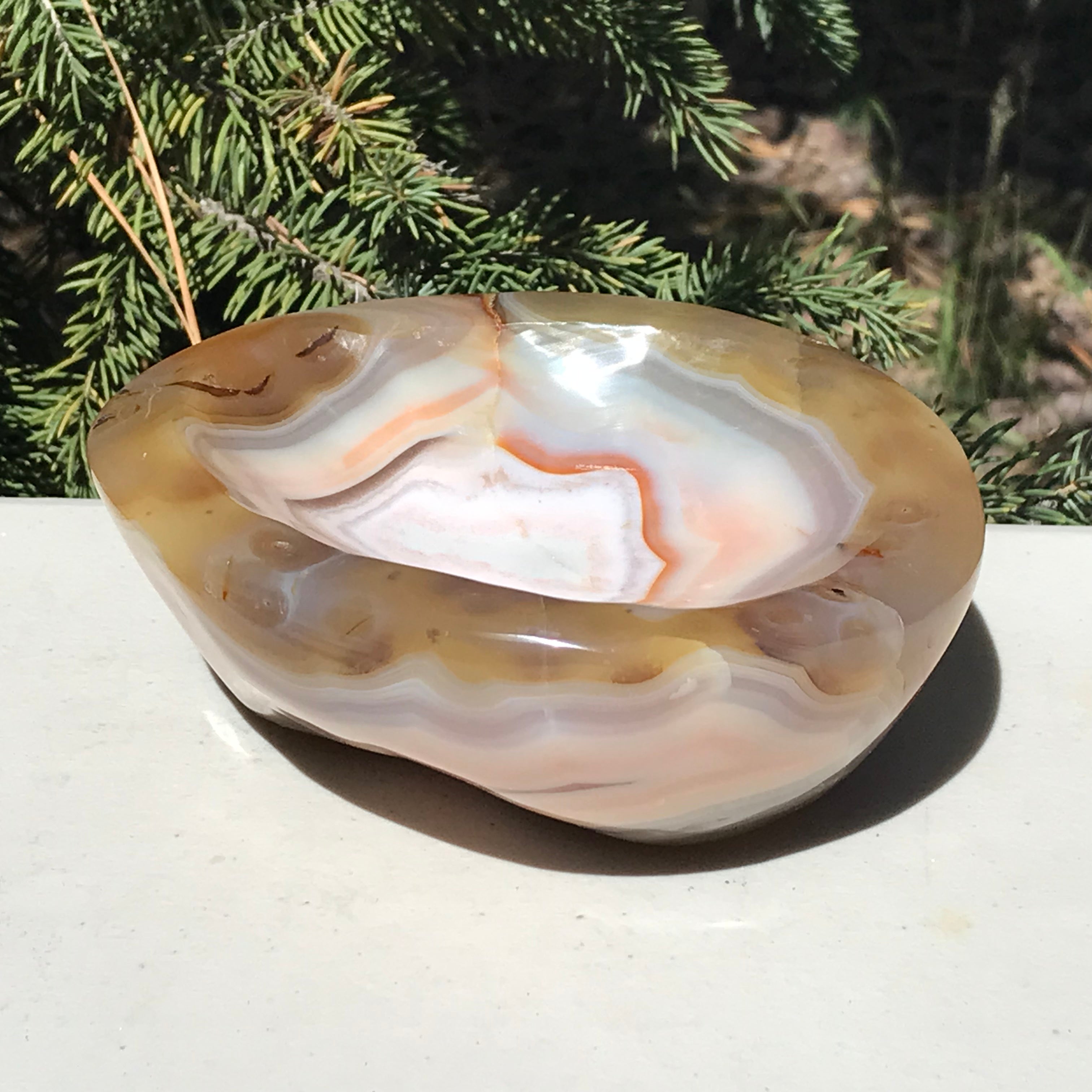 Colorful Banded Agate Bowl