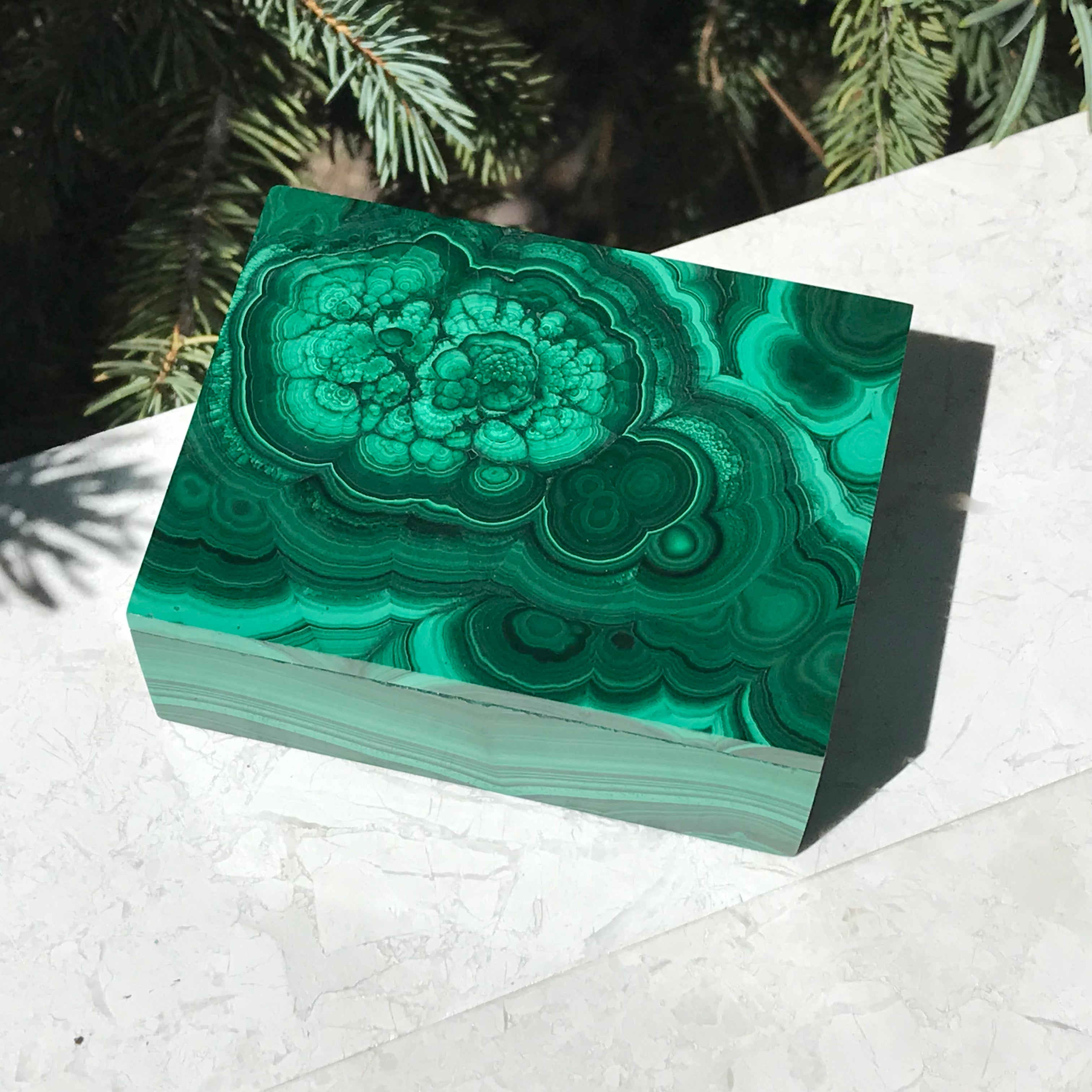 Malachite Jewelry Box