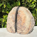 Crystal Filled Dugway Geode Bookends