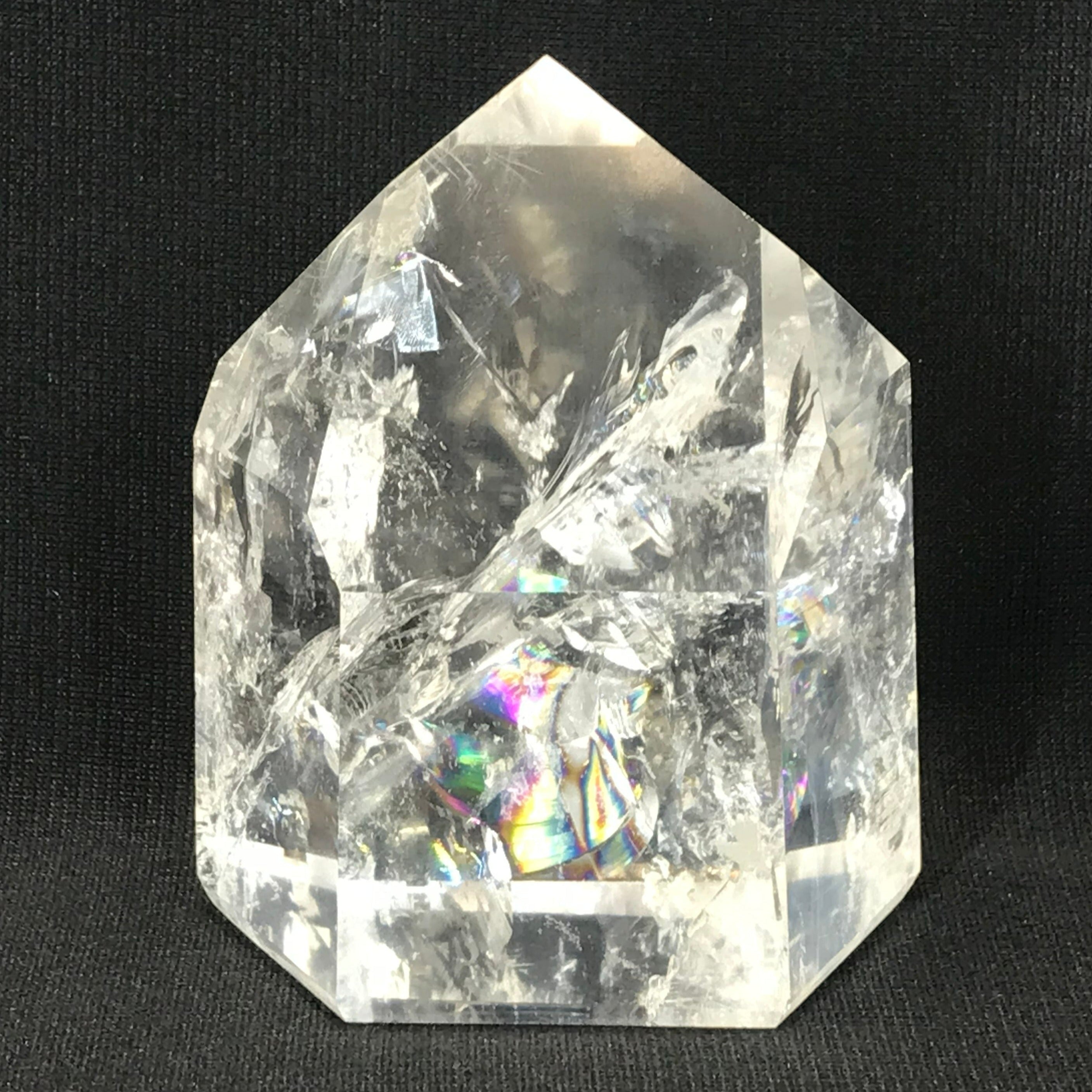Rainbow Filled Crystal Point
