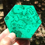 Hexagon Malachite Box
