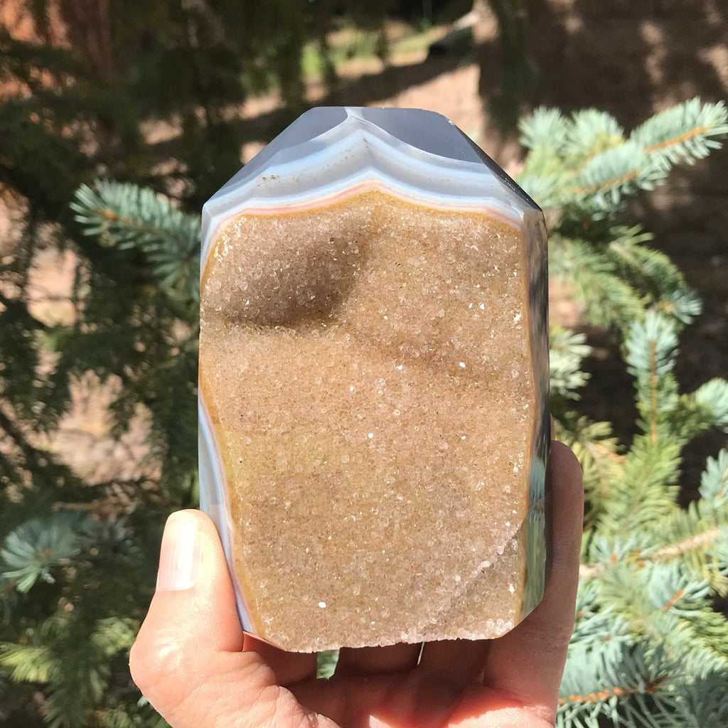 Agate Bands Encased Tower