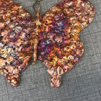 Handcrafted Rainbow Copper Splash Butterfly