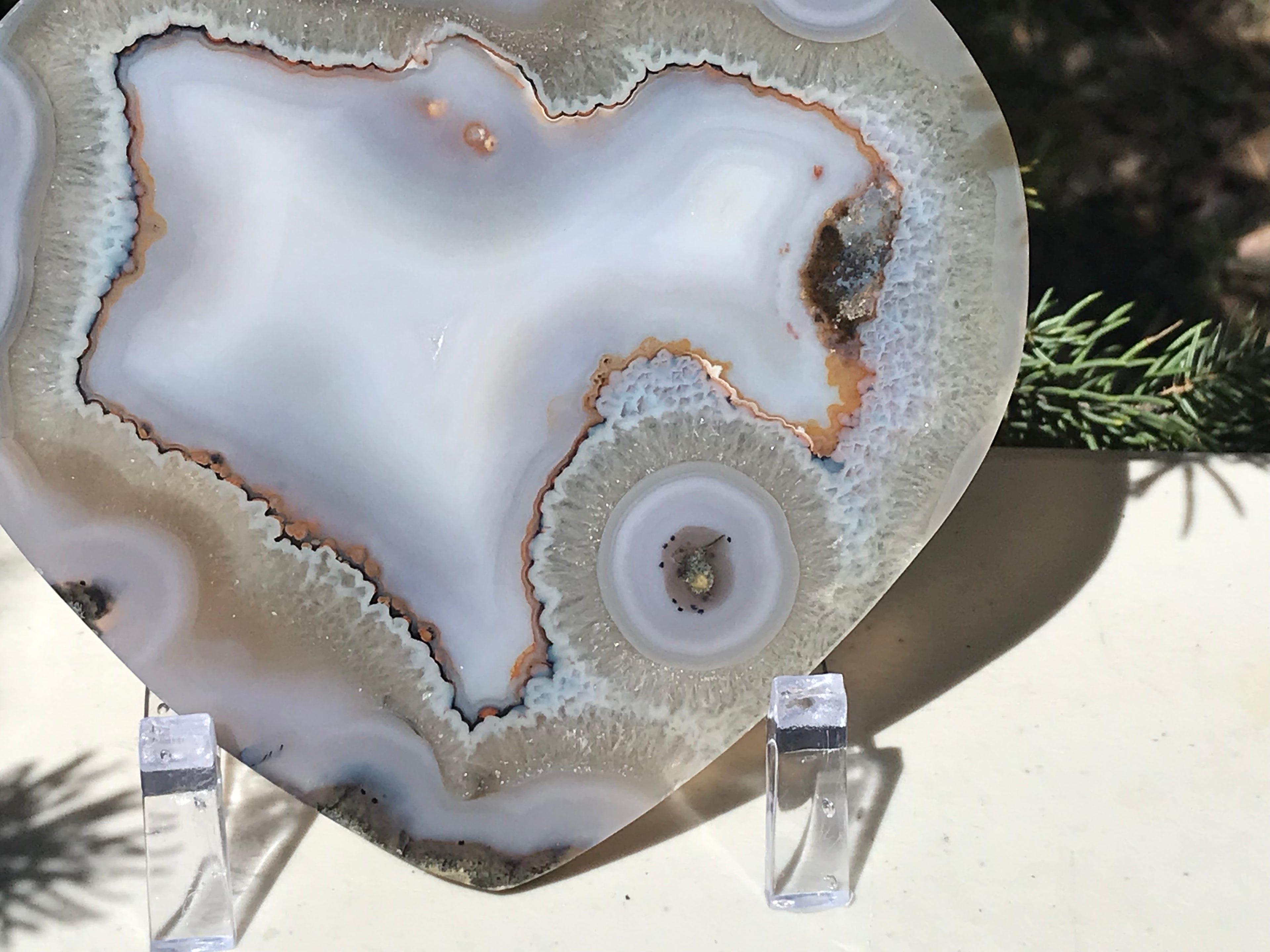 Dual Personality Agate Heart