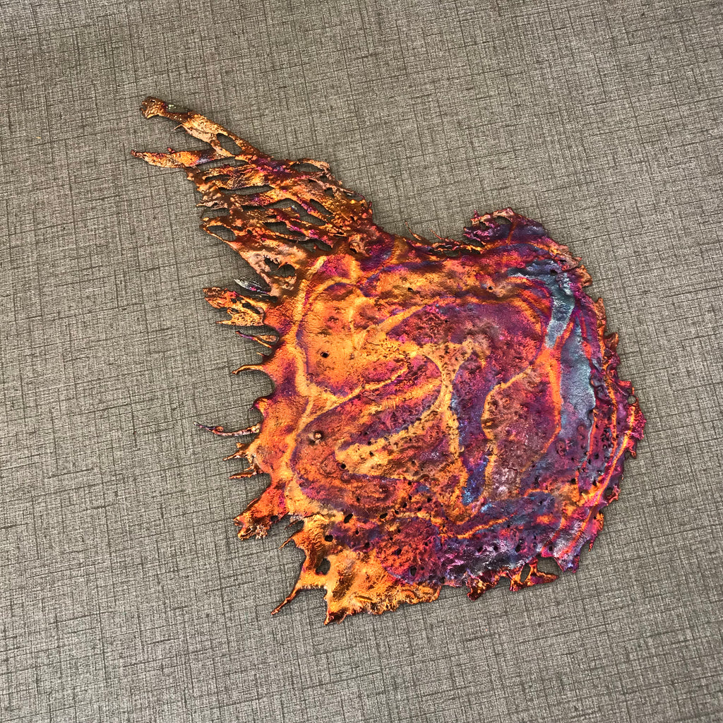 Flashy Rainbow Splash Copper Decor