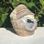 Bold Banded Crystal Dugway Geode