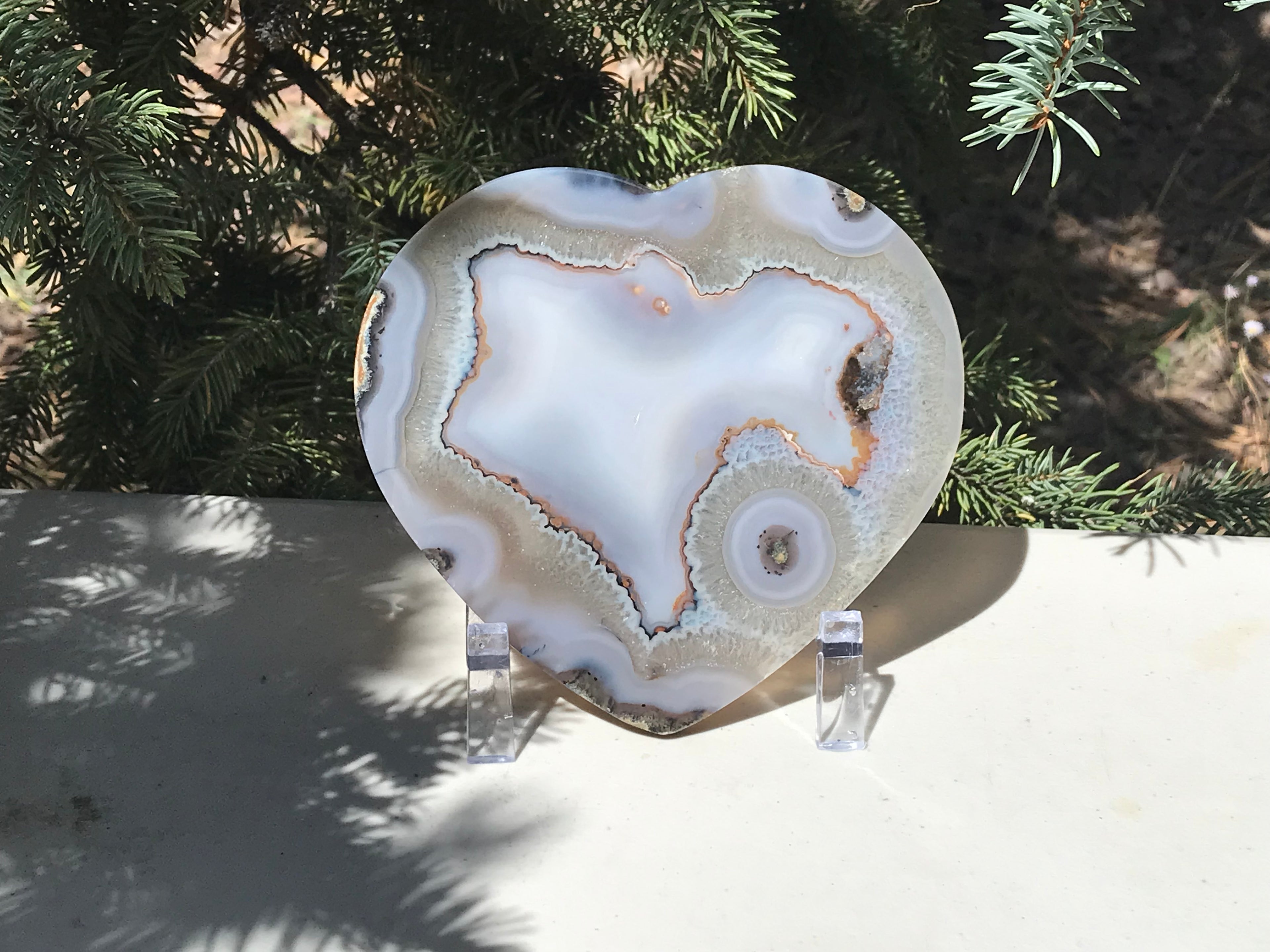 Dual Personality Agate Heart