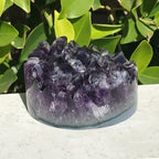 Crystal Topped Amethyst Cylinder