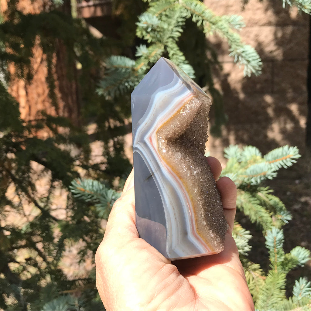 Agate Bands Encased Tower