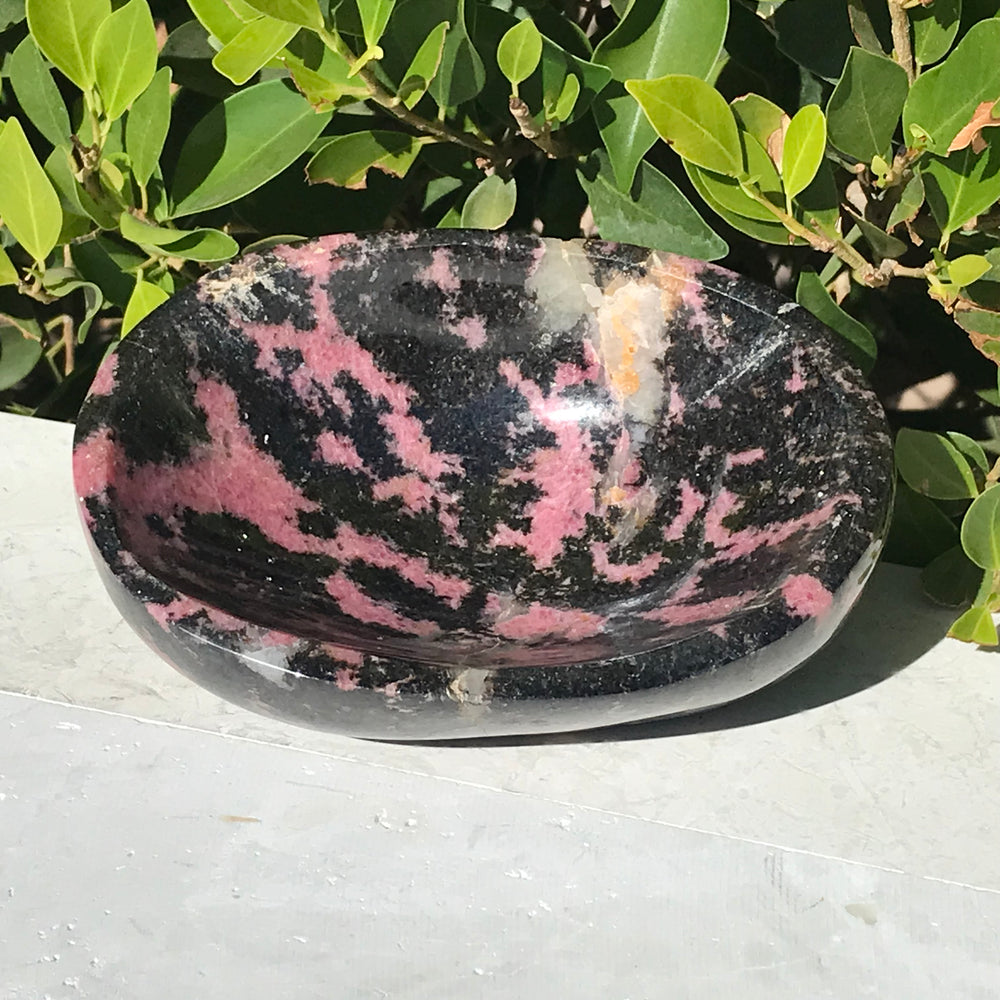 Polished Rhodonite Bowl