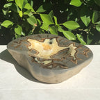 Patterned Septarian Bowl