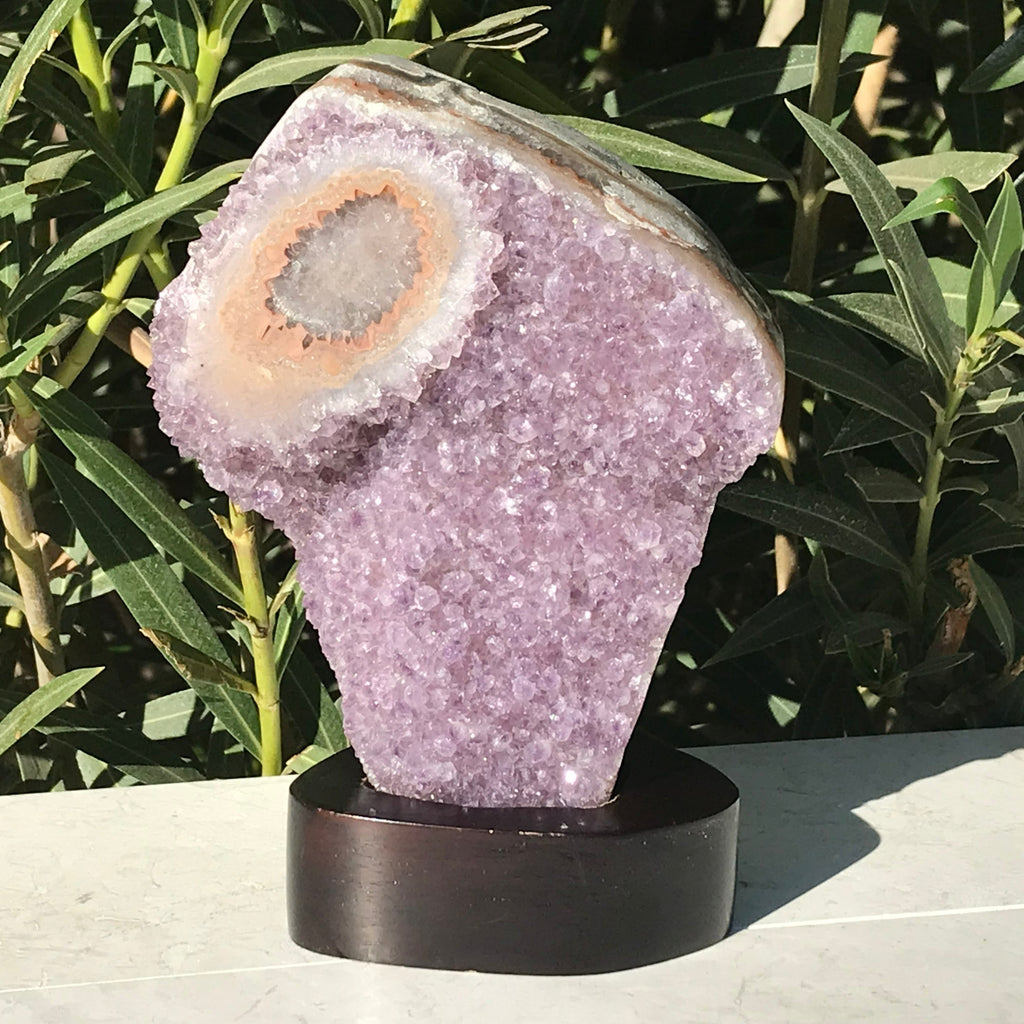 Large Stalactite Eye on Amethyst Freeform
