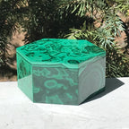 Hexagon Malachite Box