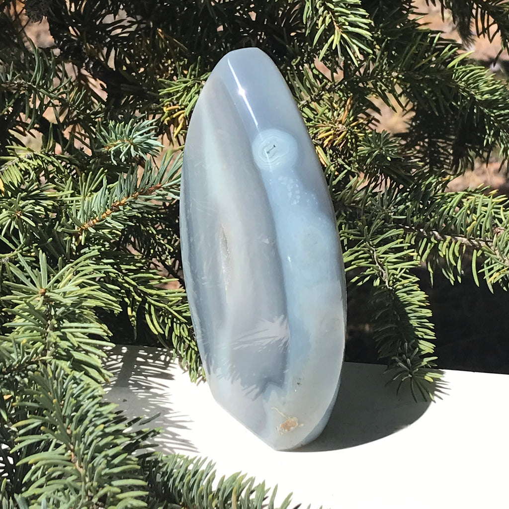 Blue Banded Agate Flame