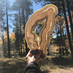 Multitude of Delicate Lines Agate Slice