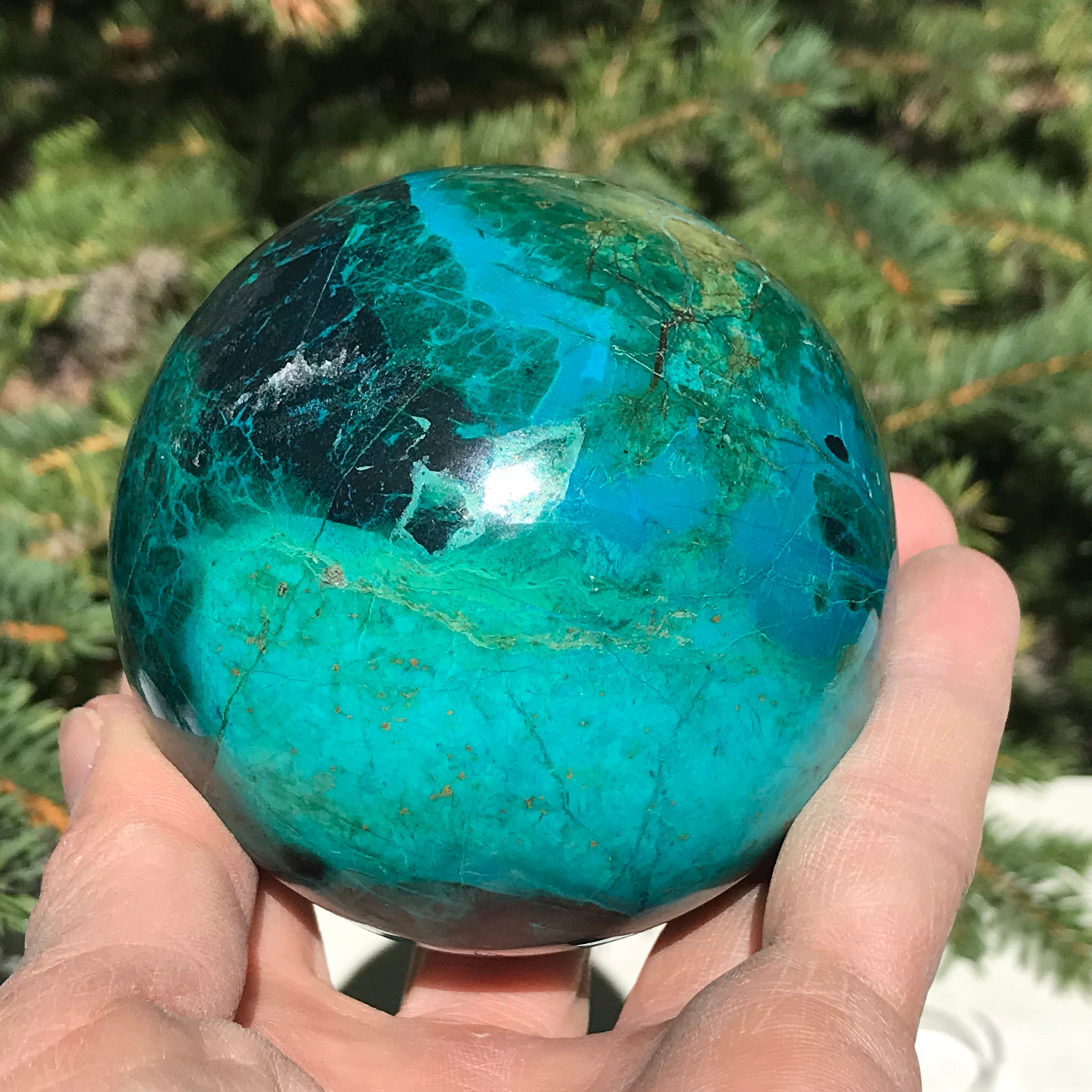 Malachite/Chrysocolla Sphere