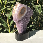Large Stalactite Eye on Amethyst Freeform