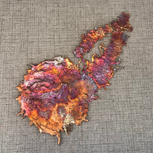 Exclusive Rainbow Copper Splash Wall Art