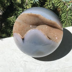 Glistening Agate Geode Sphere
