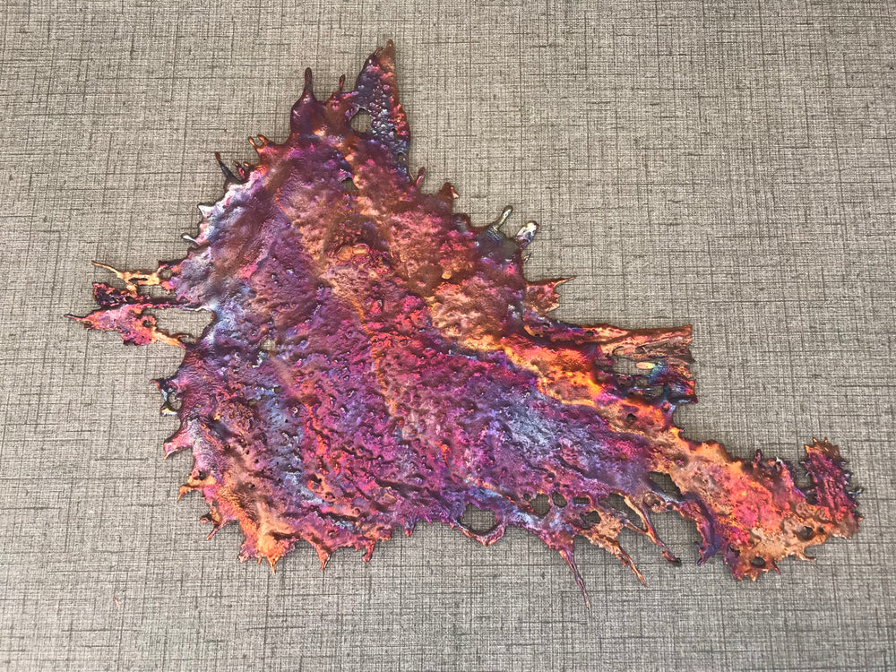 Rare Purple Dominated Copper Splash Art