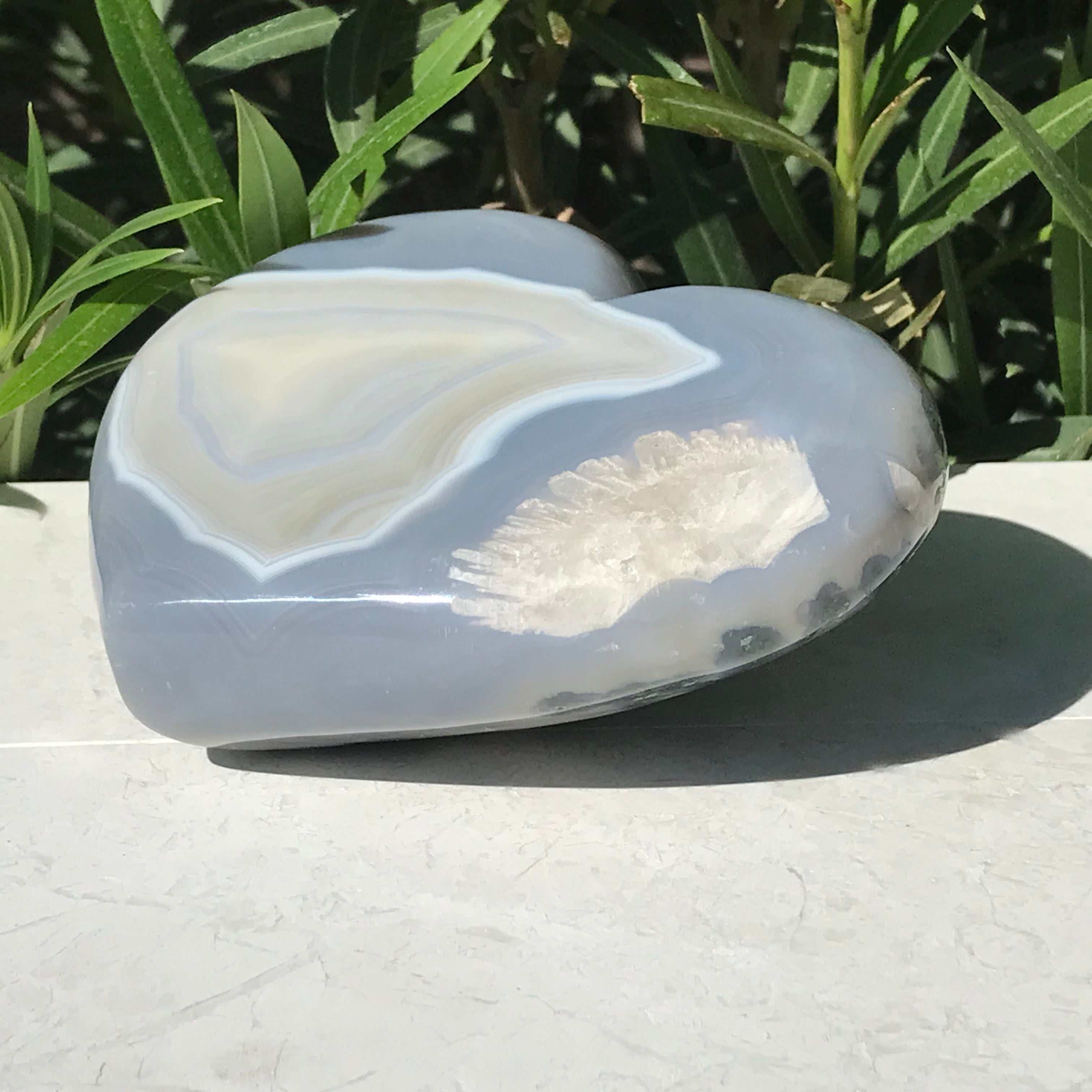 Delicate Agate Heart
