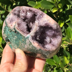 Geode Topped Rose Jasper Nodule