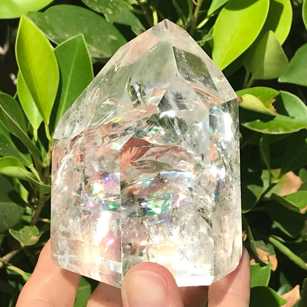 Rainbow Filled Crystal Point