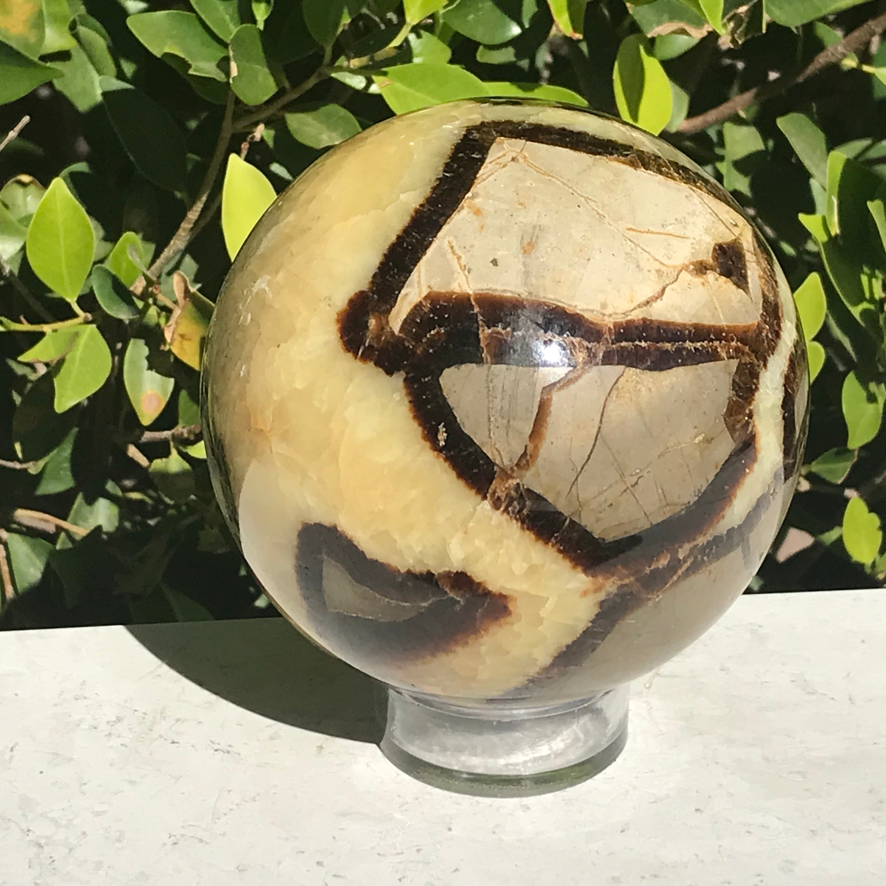 Substantial Septarian Sphere