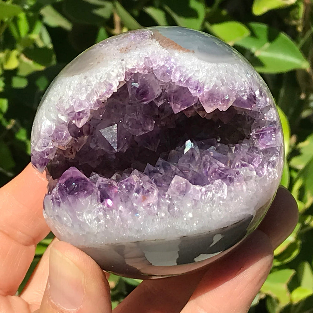 Amethyst Geode Sphere – Rockology.net