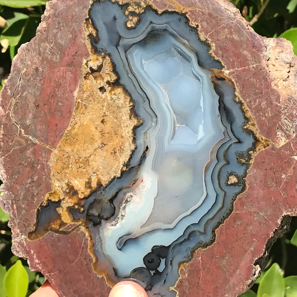 Microcrystalline Quartz Filled Dugway Geode