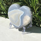 Delicate Agate Heart