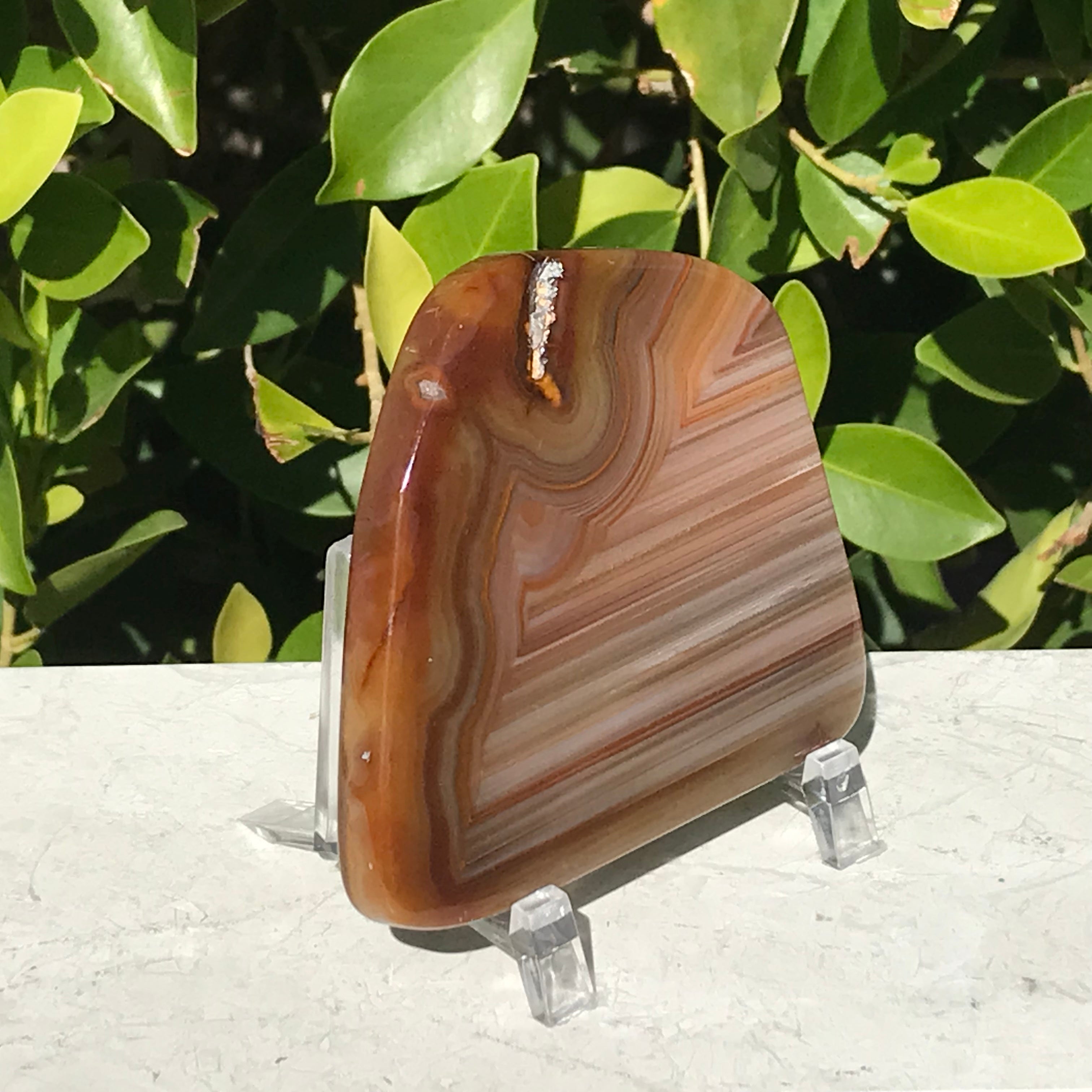 Striated Brazilian Agate Slice