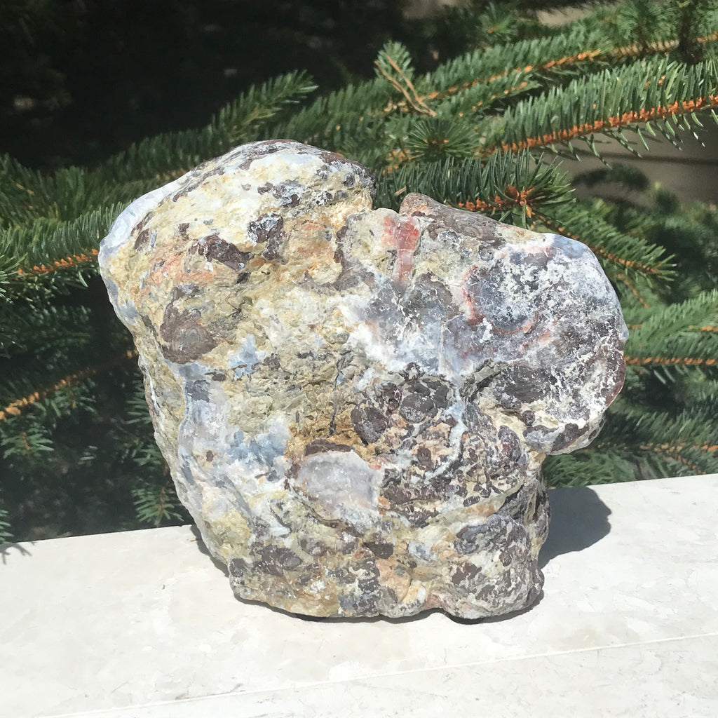 Glittering and Banded Dugway Geode #1 of Pair