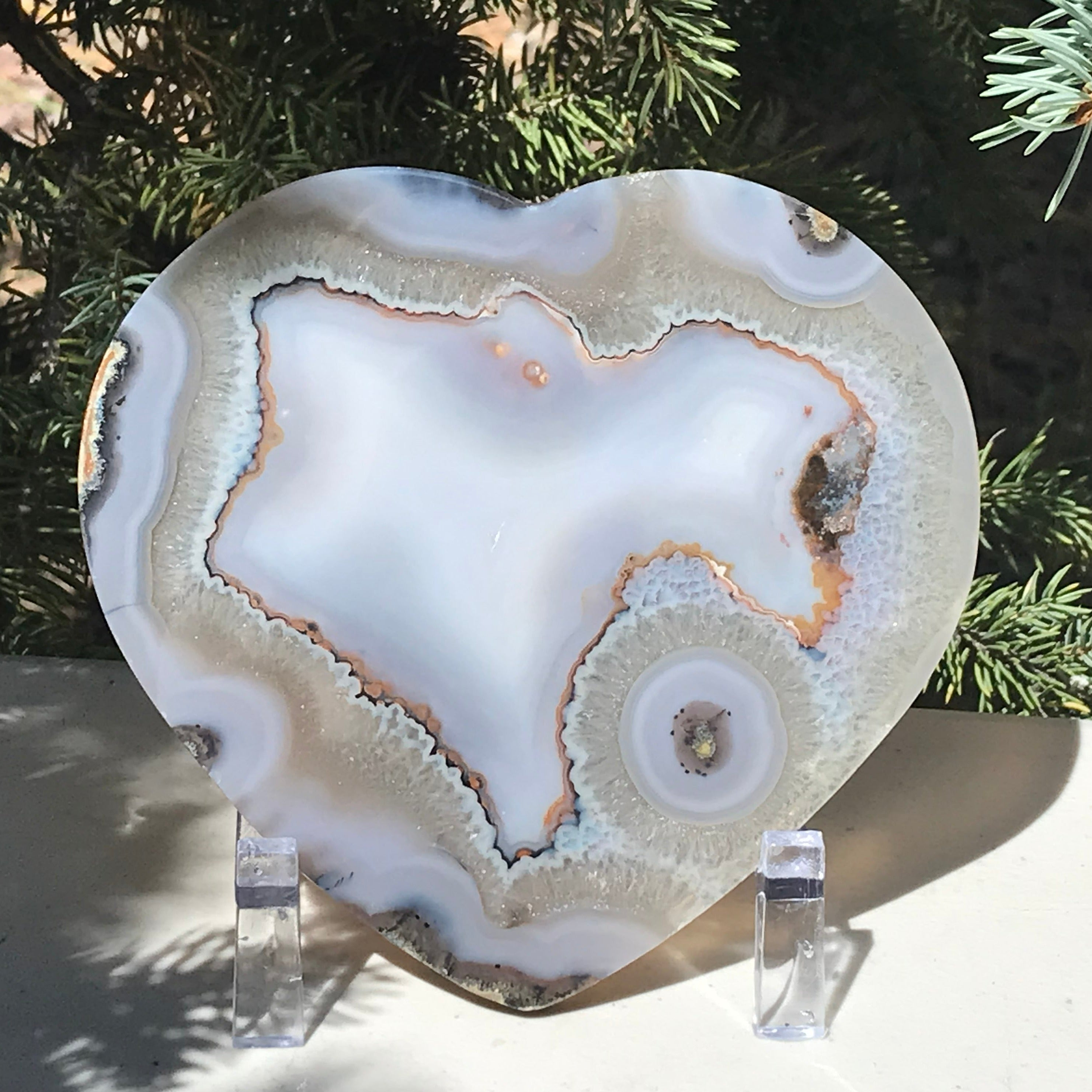 Dual Personality Agate Heart