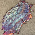 Icy Rainbow Copper Splash Abstract
