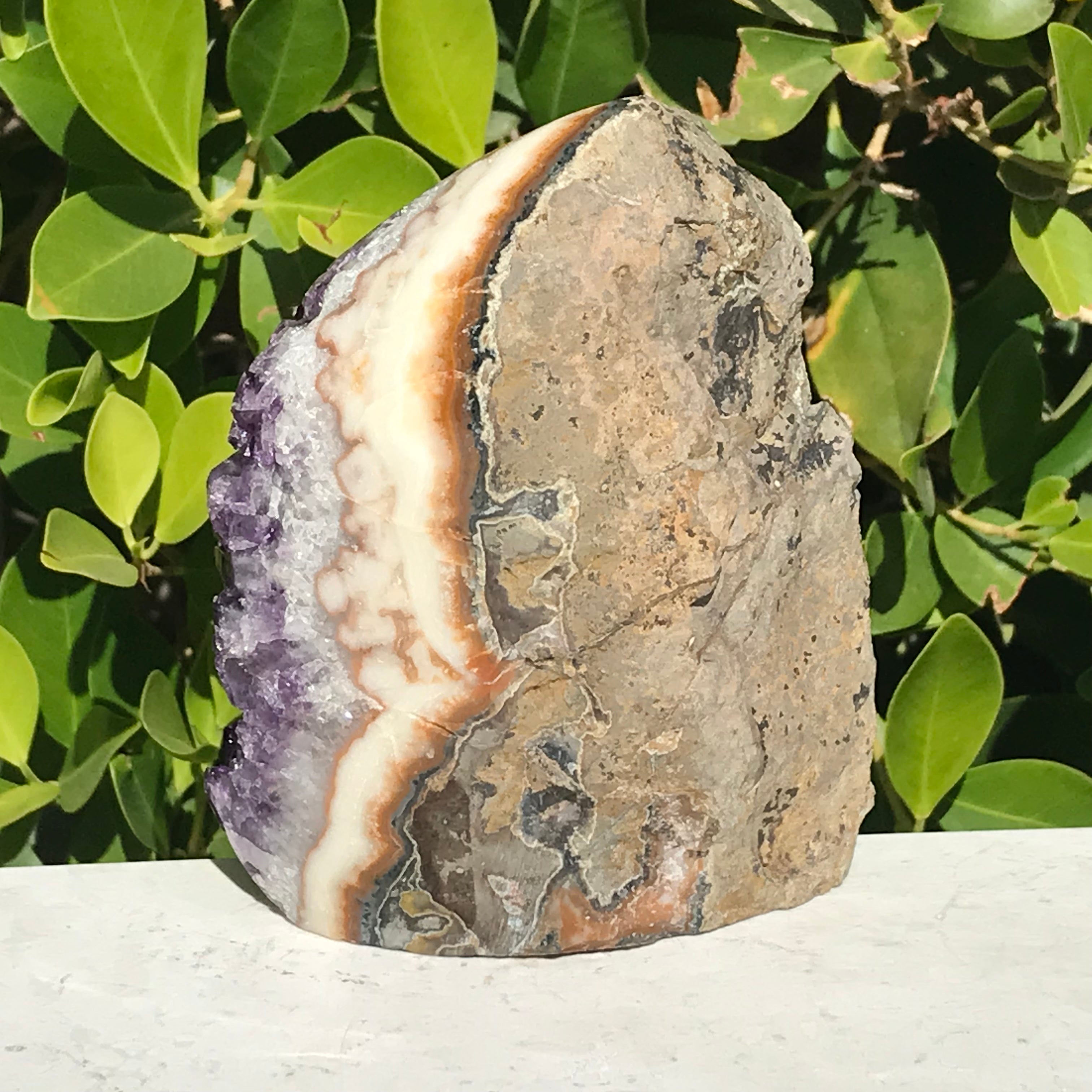 Extravagantly Banded Amethyst Freeform
