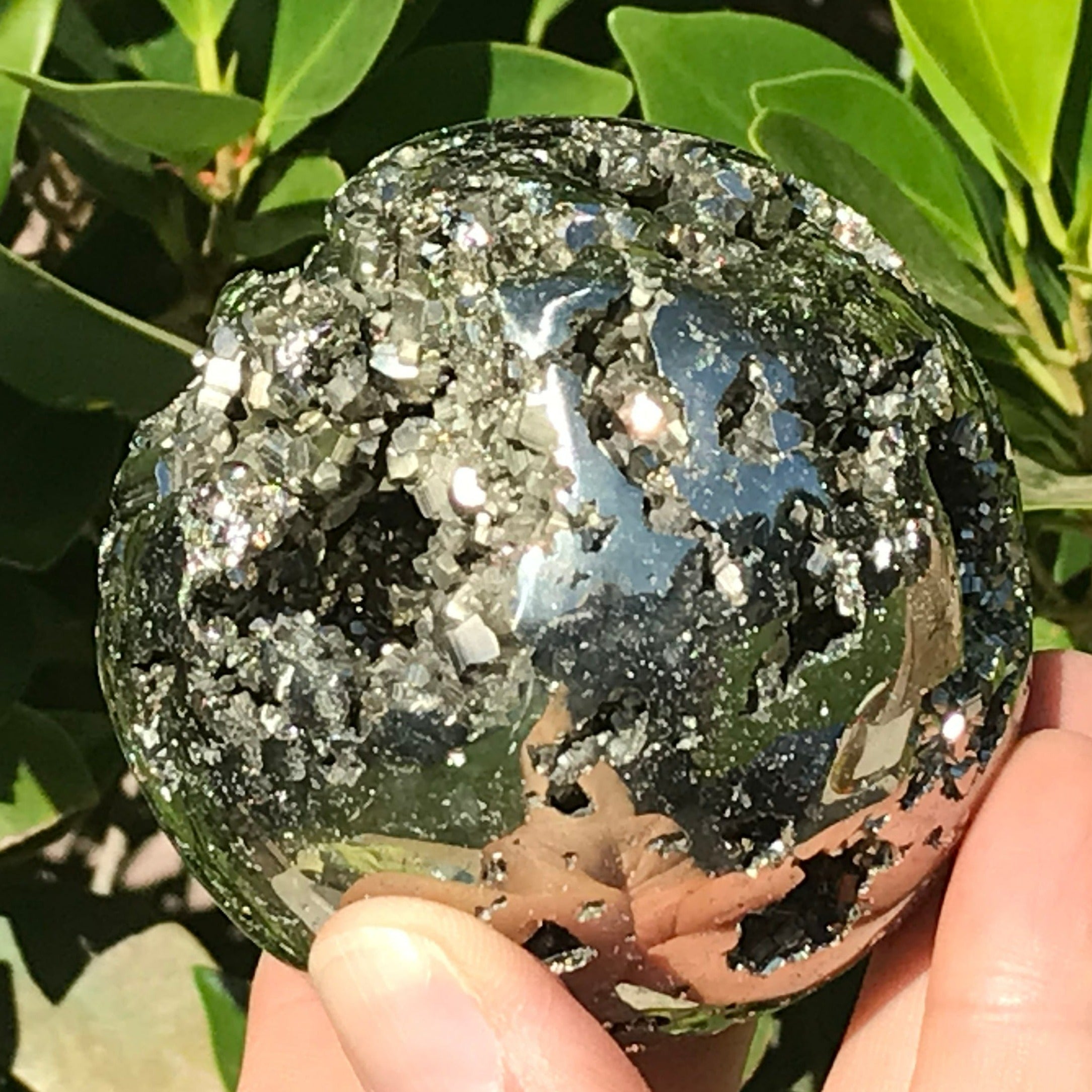Shiny Peruvian Pyrite Sphere