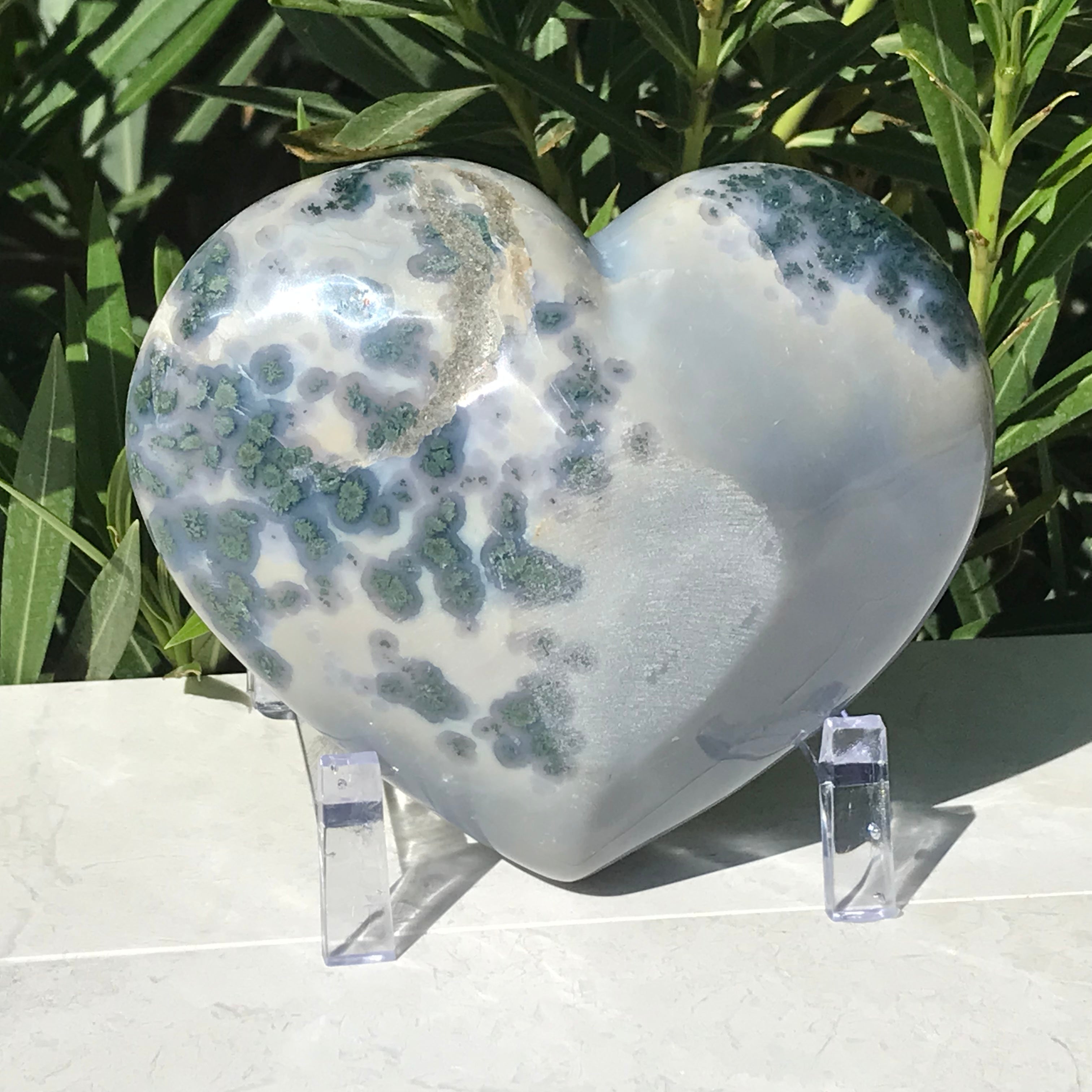 Delicate Agate Heart