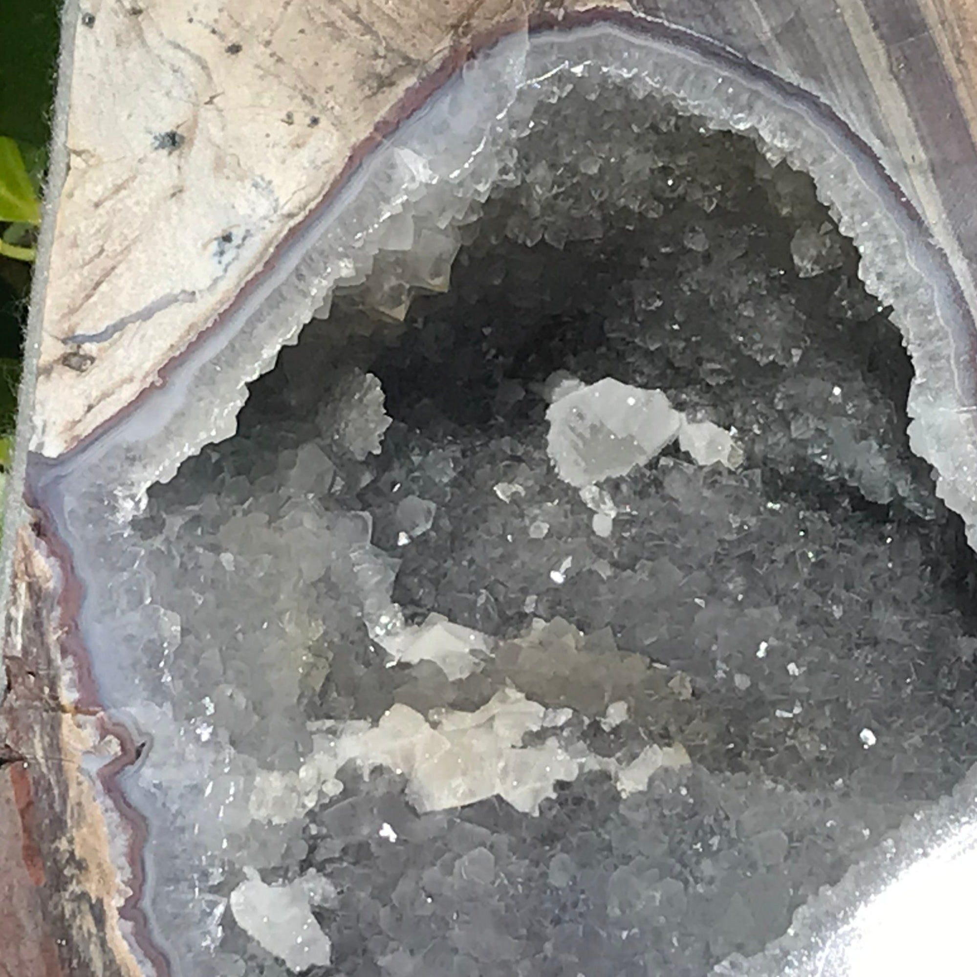 Crystal Filled Dugway Geode Bookends