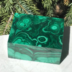 Orbed Malachite Jewelry Box