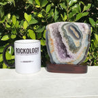 Green Eyed Agate and Amethyst Geode