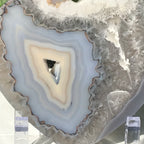 Blue Banded Agate Heart Slab