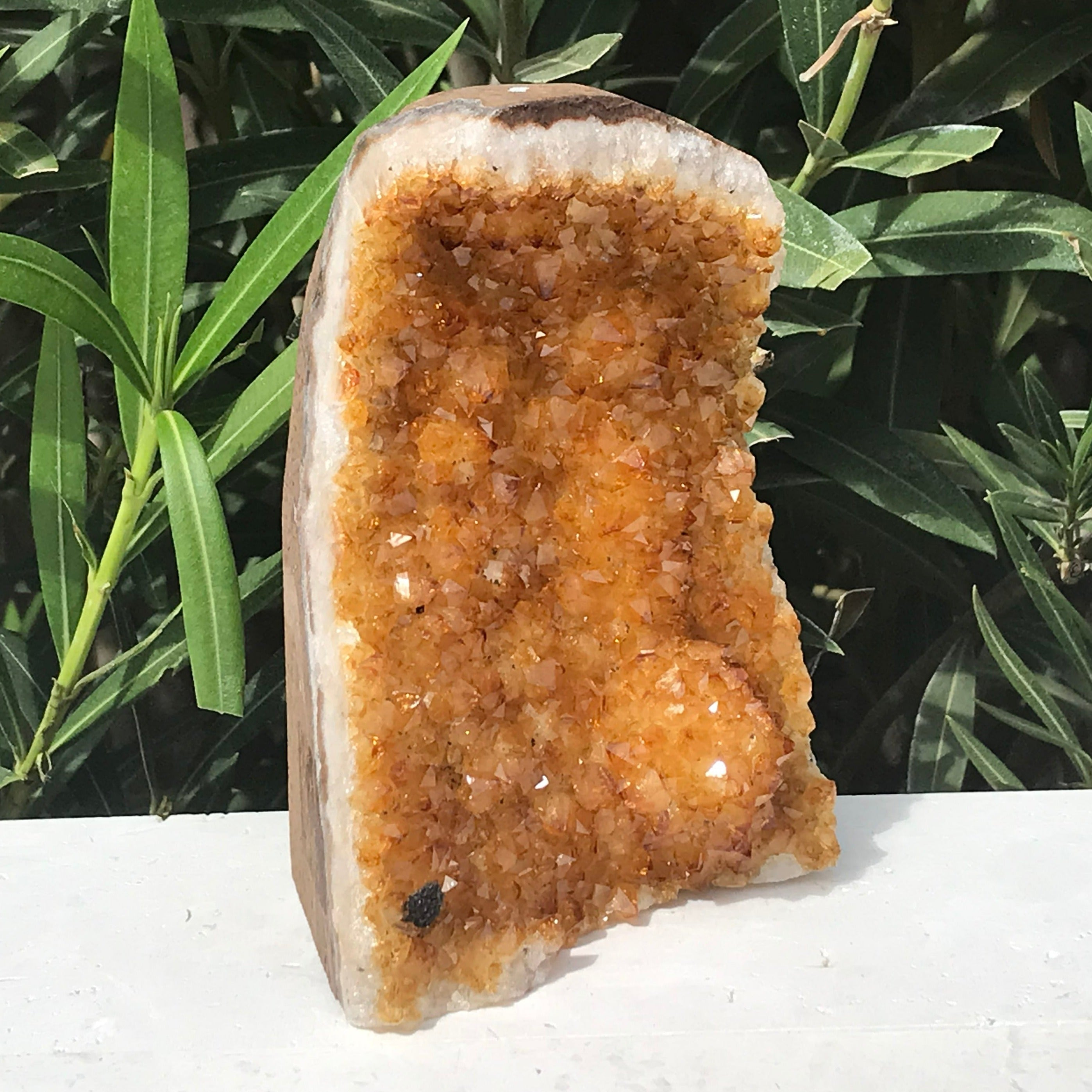 Glowing Citrine Crystal Cluster
