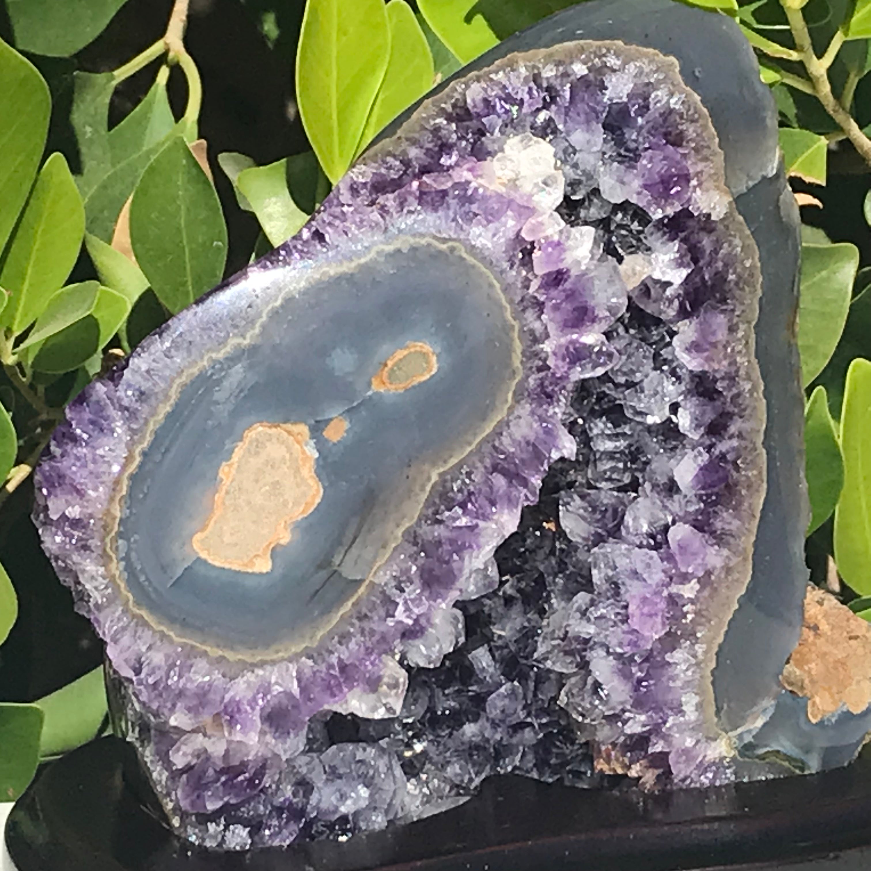 Blue Agate Eyed Amethyst Freeform