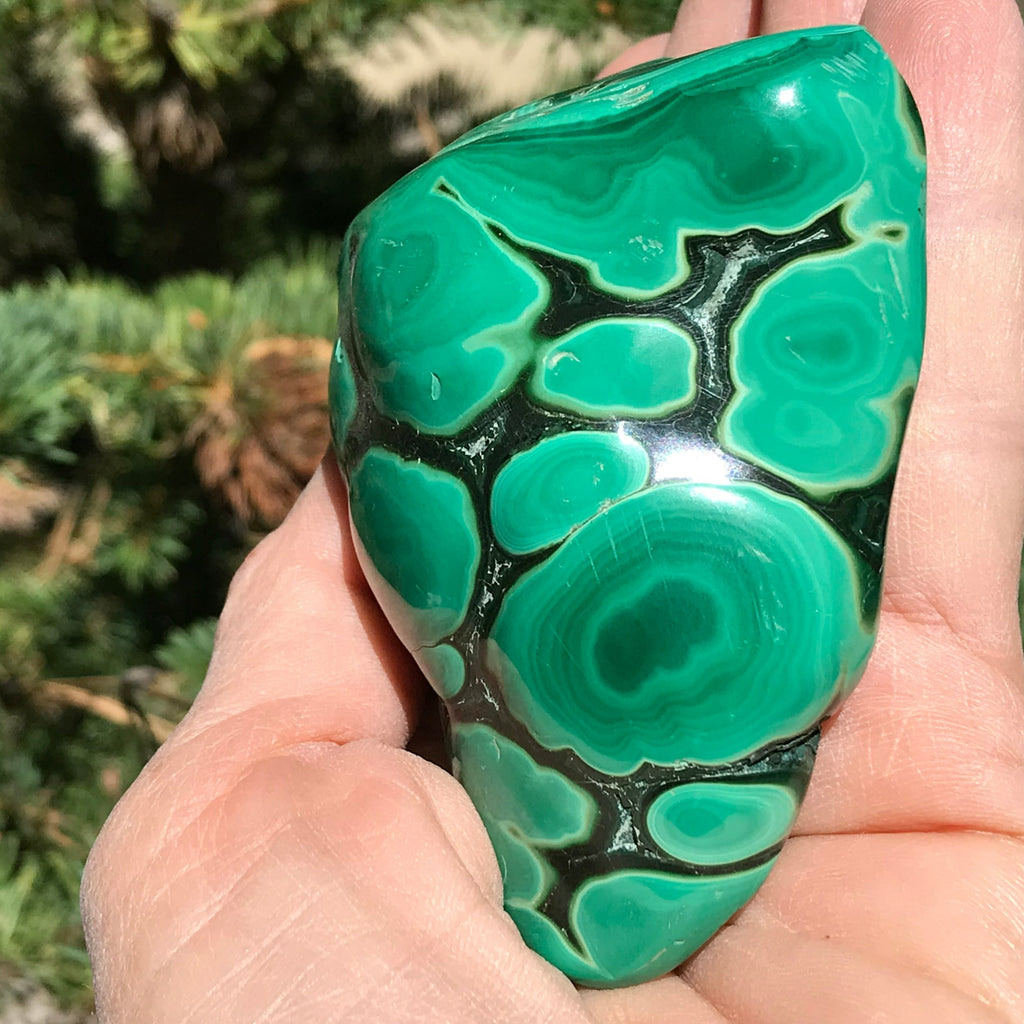 Spherical Patterned Malachite