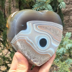 Single Eyed Agate Heart