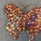 Handcrafted Rainbow Copper Splash Butterfly