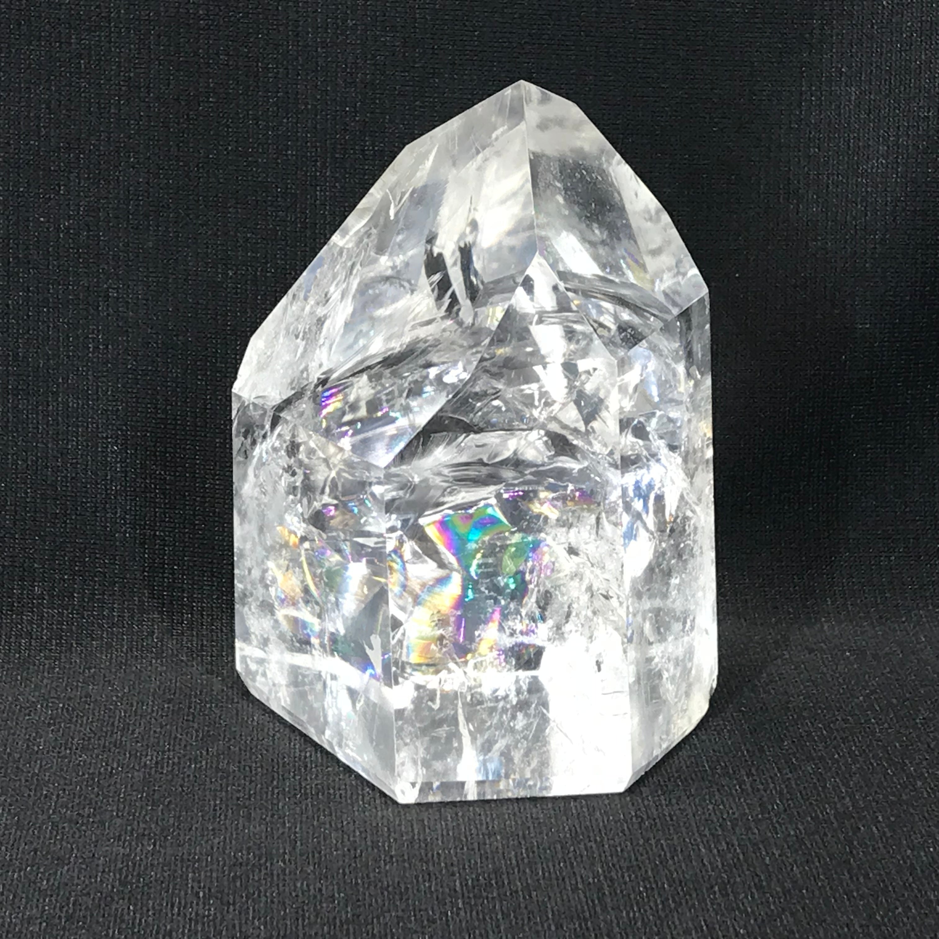 Rainbow Filled Crystal Point