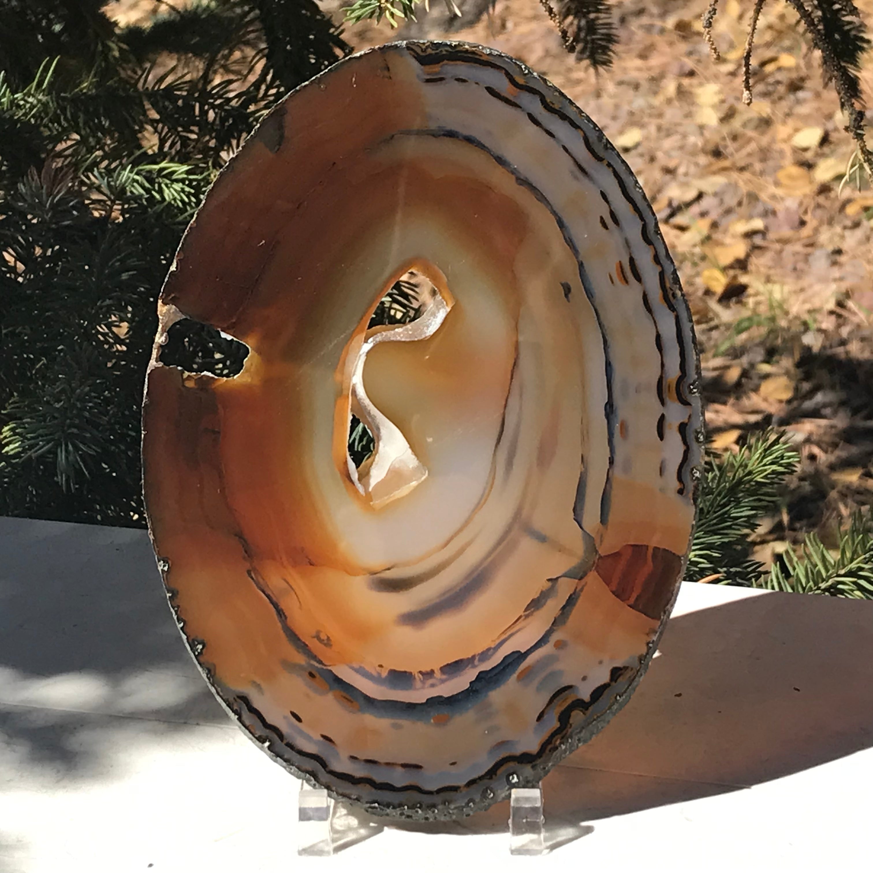 Brightly Translucent Agate Slice